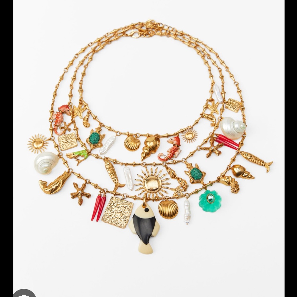 IN SEARCH OF-Zara Sealife Charm Necklace